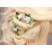 Dainty White Bridal Hair Pins Boho Wedding Flower Hair Pins Ivory 